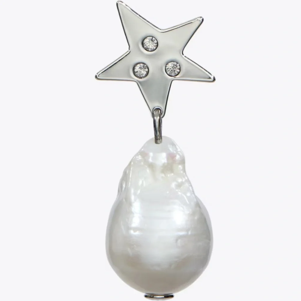Price Firm - Tory Burch Moondance Pearl and Star Drop Earrings